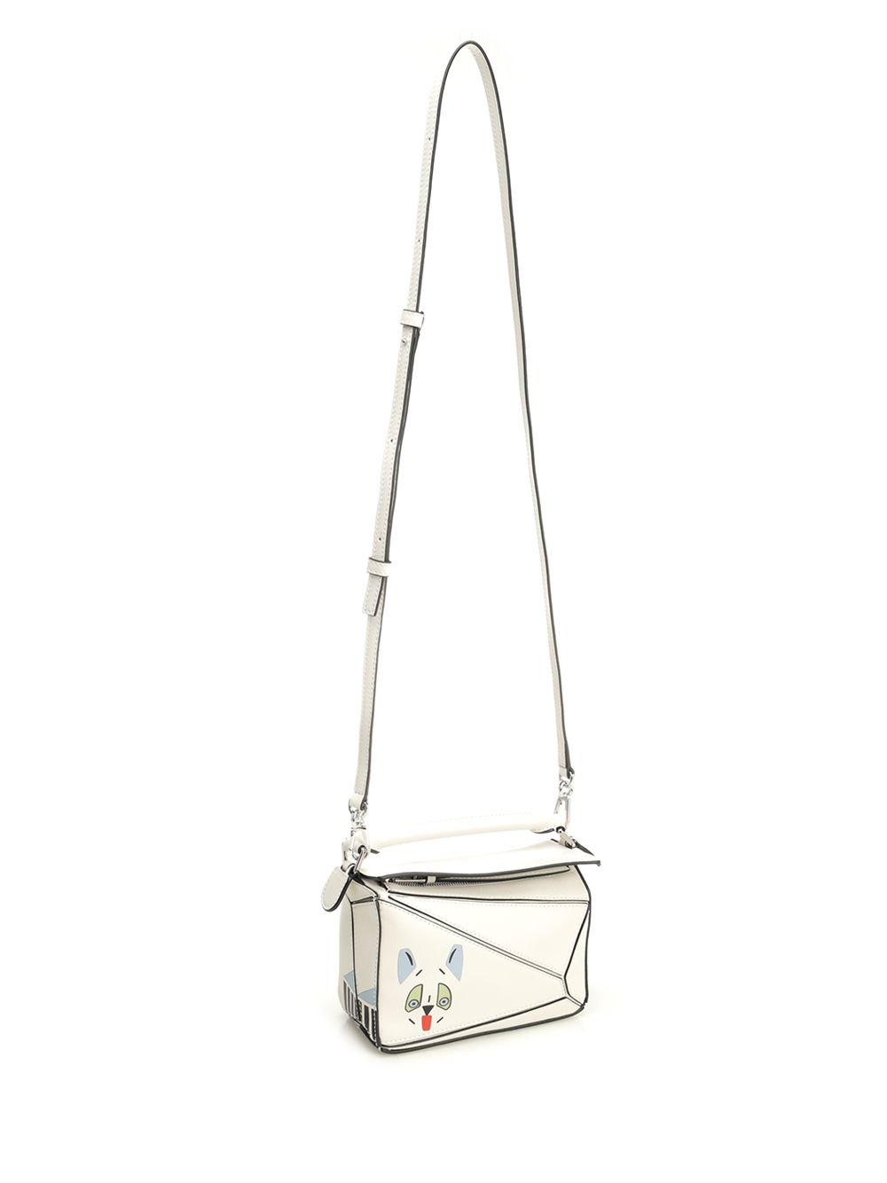 Loewe Puzzle Futurist Cat Handbags - White | e066d2a57eaed6e94a5d72032bebf1c4f9a6a40e