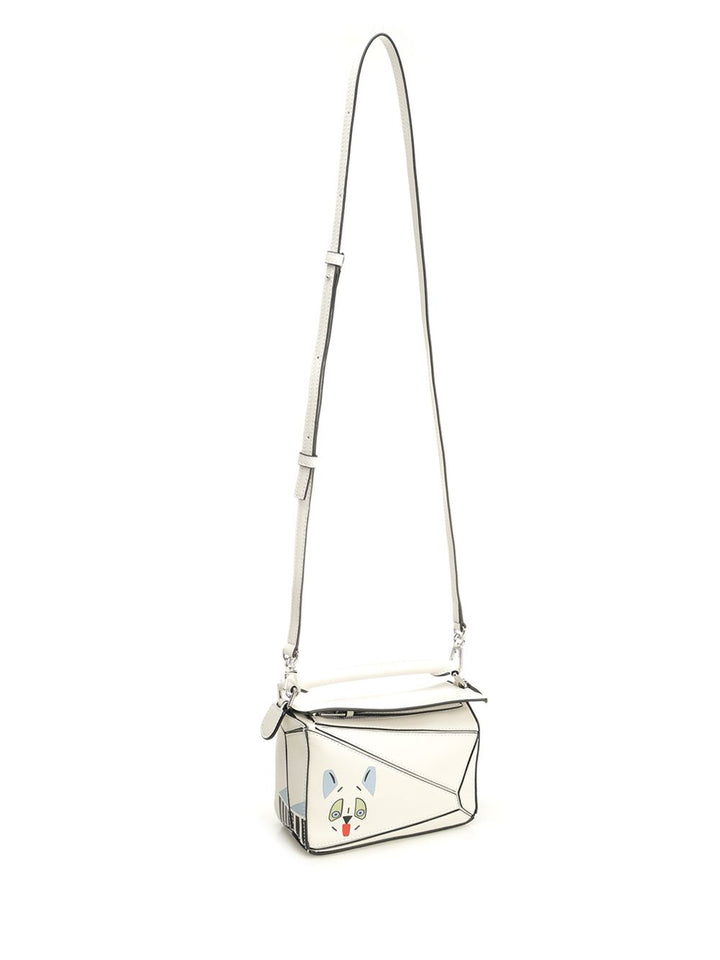 Loewe Puzzle Futurist Cat Handbags - White | e066d2a57eaed6e94a5d72032bebf1c4f9a6a40e