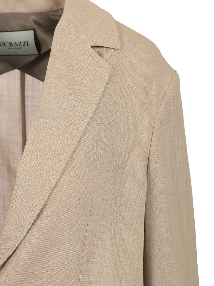 Durazzi Milano Tailored Blazer Jackets - Beige | 5a34bda1b614b9cdadbfa489adc99a64b652631c