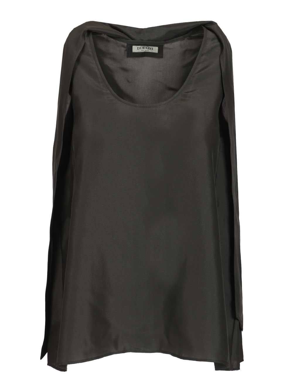 Durazzi Milano Sleeveless Silk Top Tops - Grey | 9bbeb1bb35014d49ef60f27d4799ce4ab829a6cb