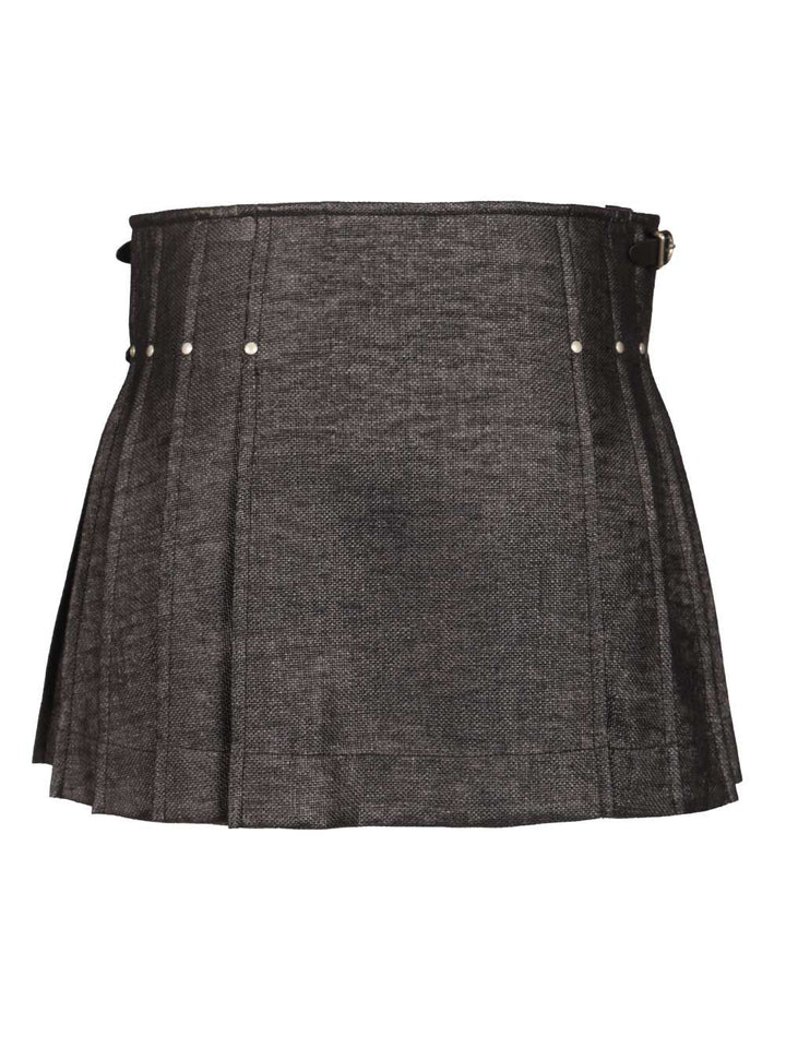 Durazzi Milano Tweed Kilt Skirt Skirts - Black | dd48a0b9fe8f57fe8d79b845cf08f1828560b30e