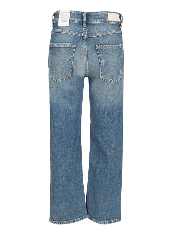 Icon Denim Crop Jean Mimi Jeans - Blue | 5a82c2ff0132b6c450d33c04feed975059d93818