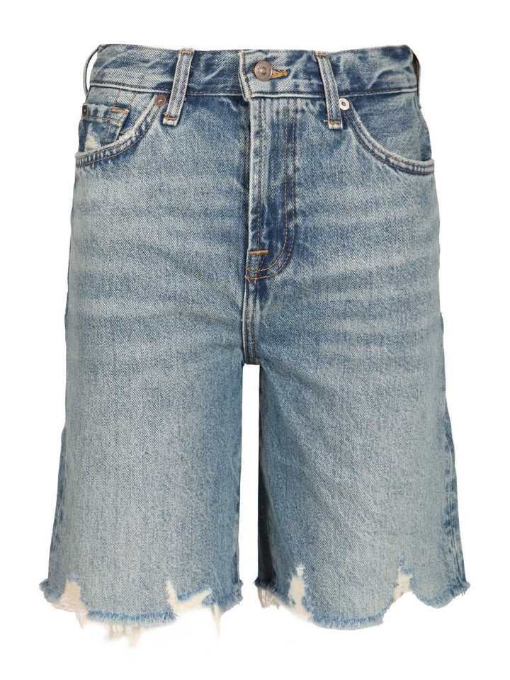 7 For All Mankind Lola Shorts Trousers - Light blue | 4a77627dedc93bfb68dd949415f66810f4e6b94e