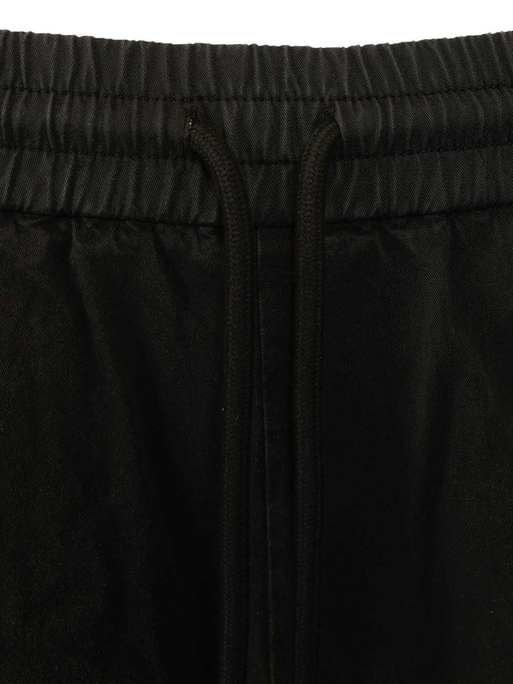 Off-White Cotton Shorts Trousers - Black | 24493a96c603c4d36eb11574af7045d8c8408108