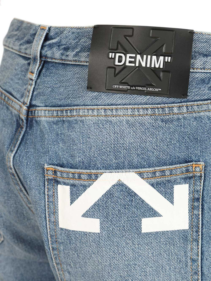 Off-White Half Arrow Jeans - Light blue | b45575559f02923575621a6cc8c8bf3e2dc9aaaf