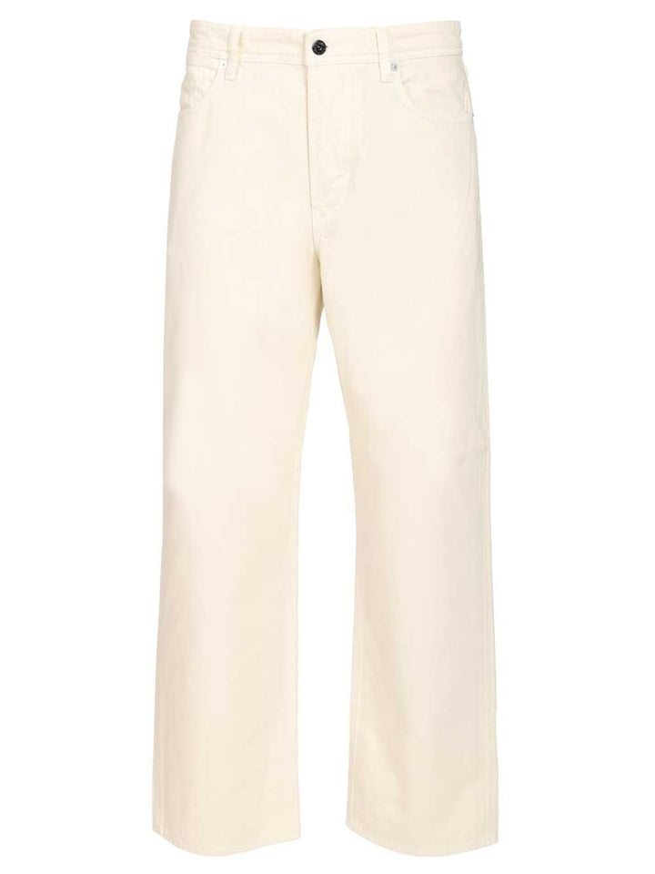 Stone Island Denim Research Loose-Fit Jeans - White | 672e20b5971952356630a87af059340275427d13