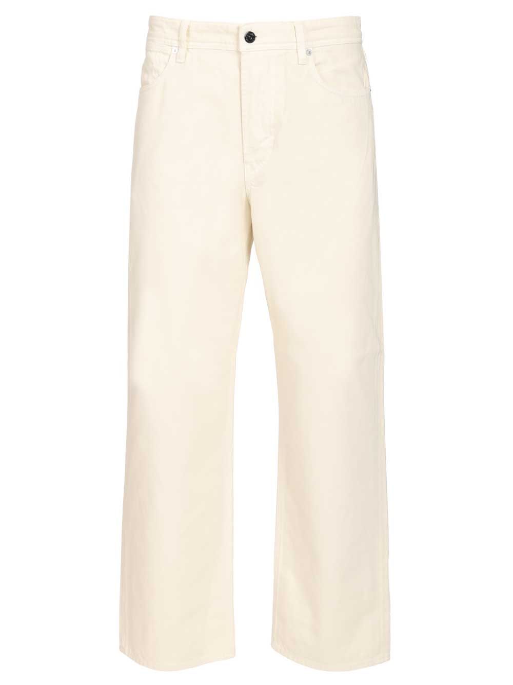 Stone Island Denim Research Loose-Fit Jeans - White | 672e20b5971952356630a87af059340275427d13
