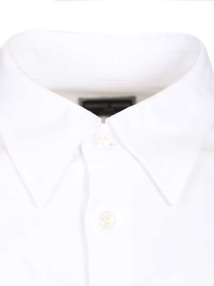 Giorgio Armani Classic Cotton Shirt Shirts - White | 94808958f241adef8f32538dfab4560c1209bebe