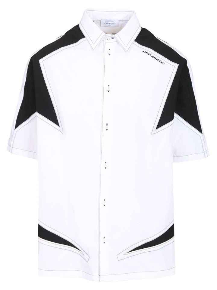 Off-White Race Logo Shirt Shirts - White | 25a21430d25b0515e1d5b548295d2e71afaef27d