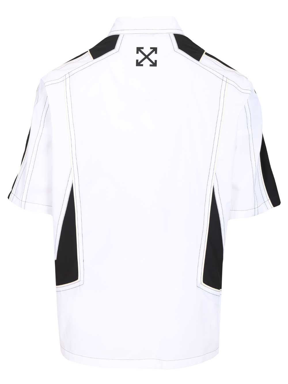 Off-White Race Logo Shirt Shirts - White | 681163d3ee8238fdef795f9f3448f30b7377c3ef