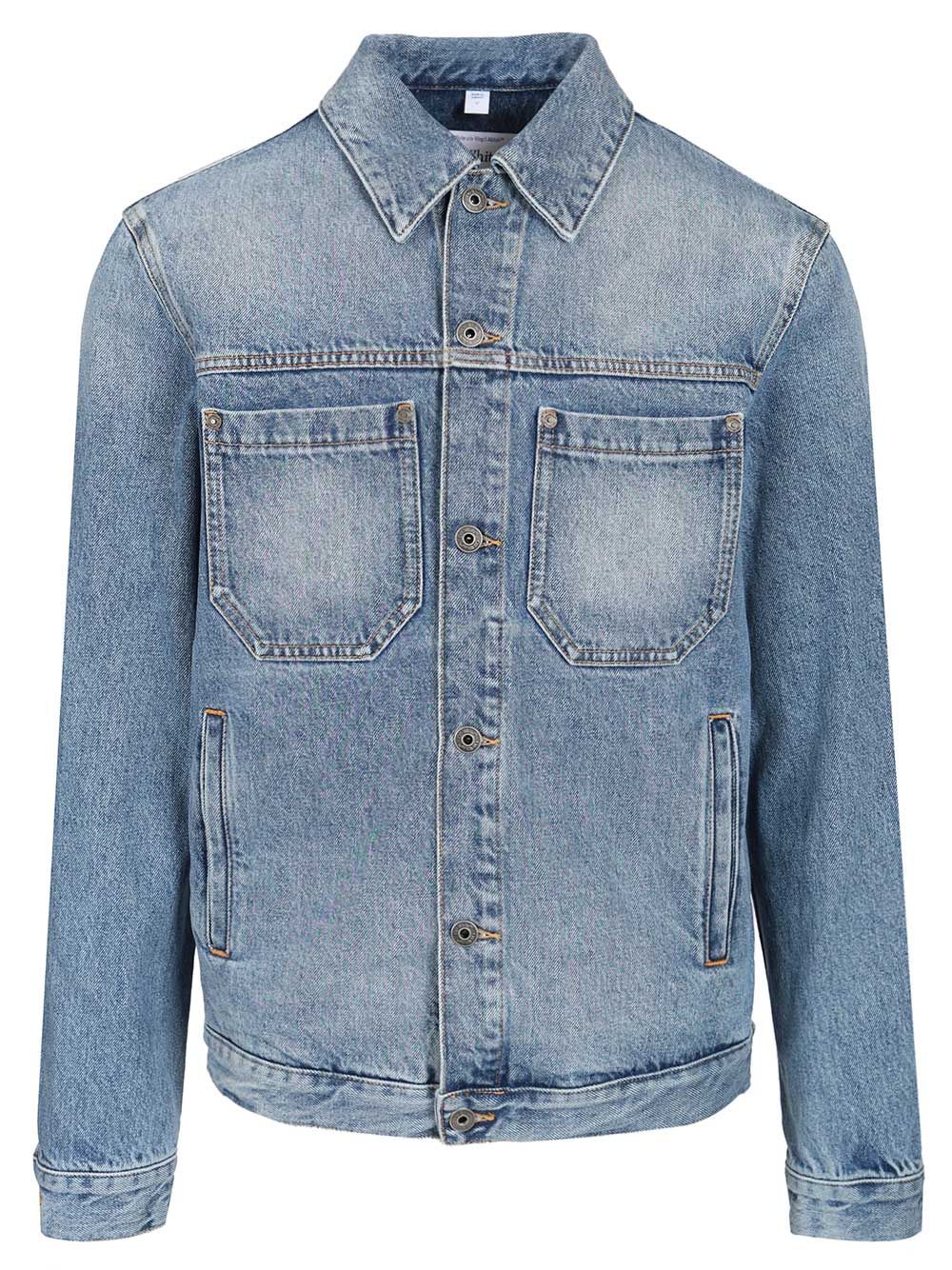 Off-White Denim Jacket Jackets - Light blue | c11ef3a52f8f01e6aab8dc36a855b0a5bef47542