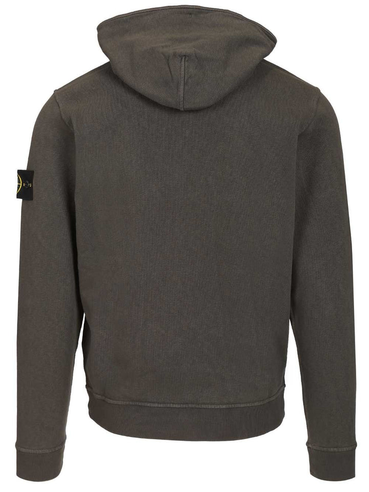 Stone Island Malfilé Cotton Sweatshirt Sweatshirts - Grey | 79d01eed8325266471557e4fb38a6fcfb7257c49