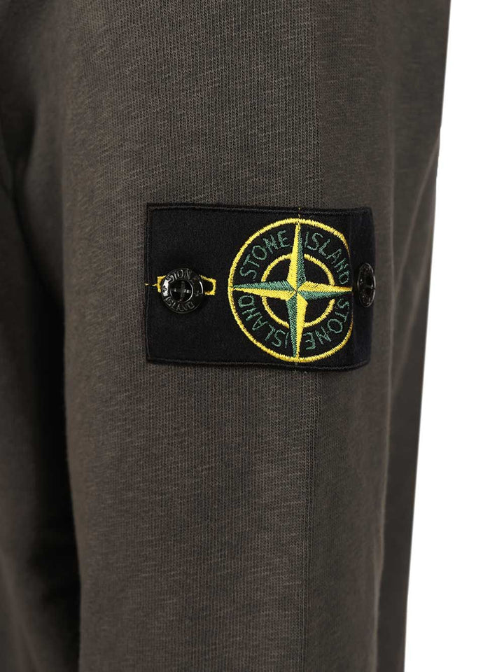 Stone Island Malfilé Cotton Sweatshirt Sweatshirts - Grey | 19b993afb6d729d4abfc7476d5e0800e057aa4d5