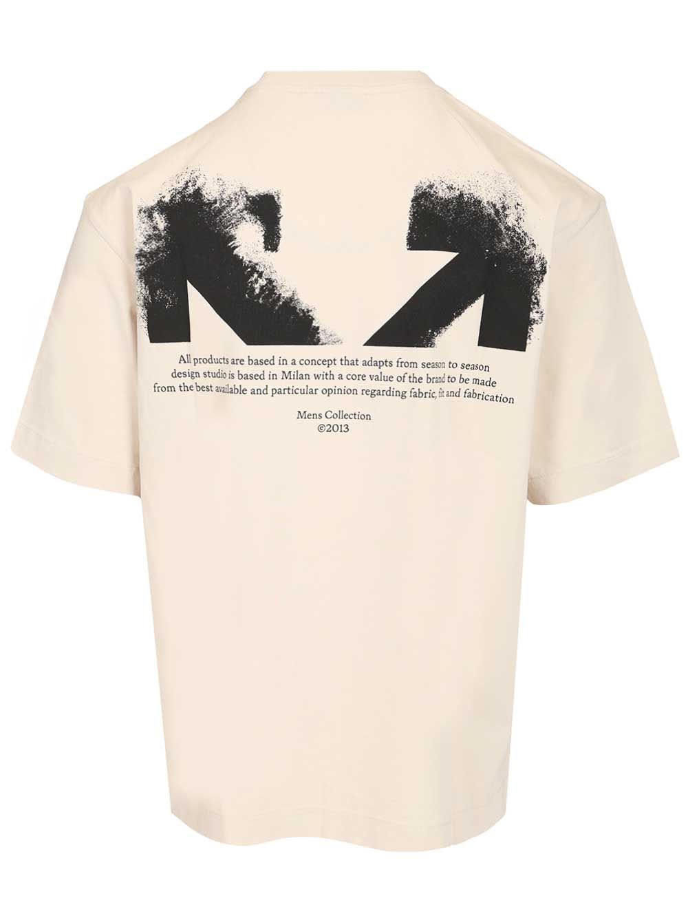 Off-White Half Arrow T-Shirt - Beige | f3daf235487d84f3504743e7f2f632fc5b2a11a7