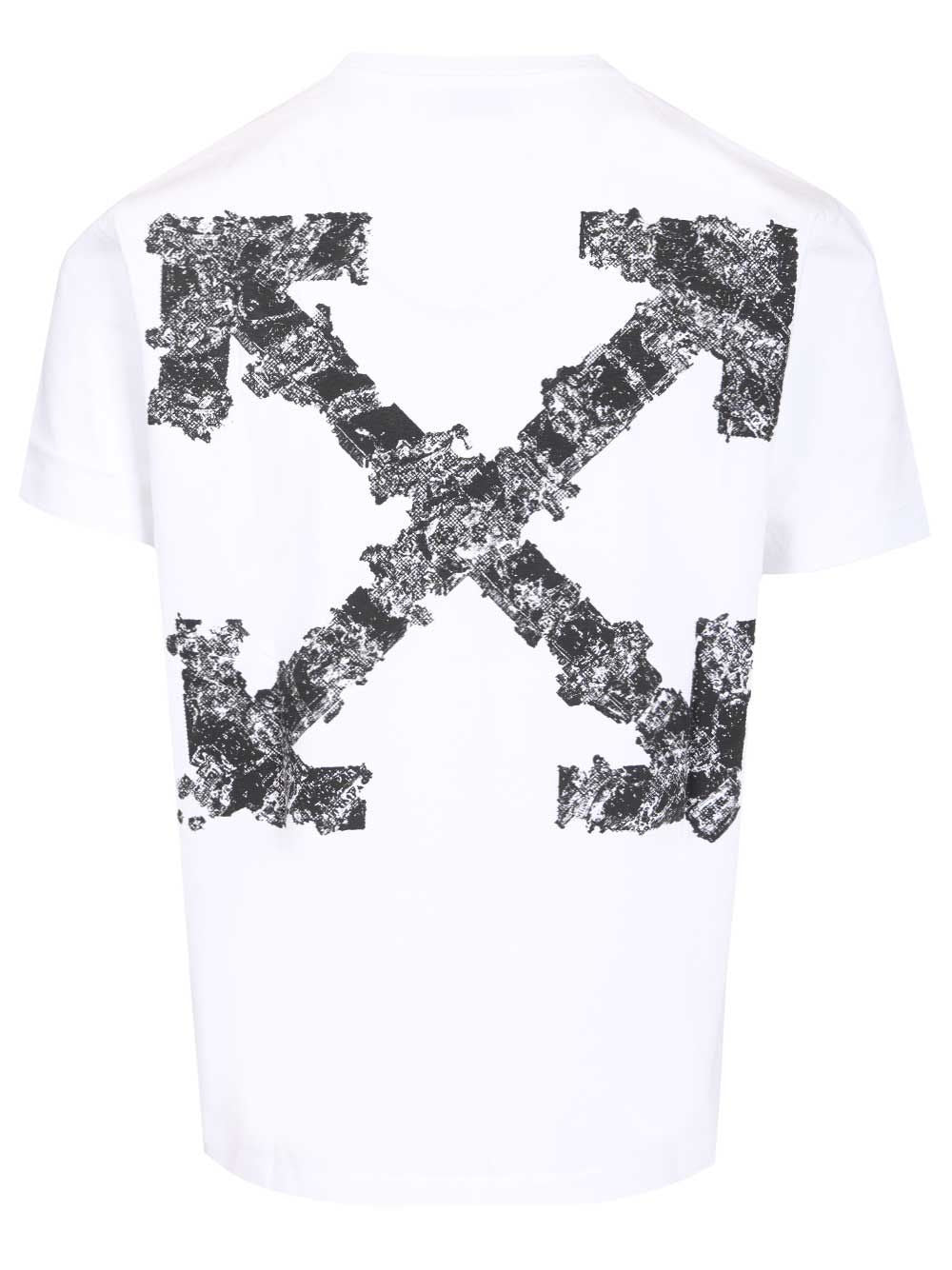 Off-White With Heraldic Arrow Print T-Shirt - White | 12adfe4a7be9b7c5f7e011813e19d7c4f2f761b1