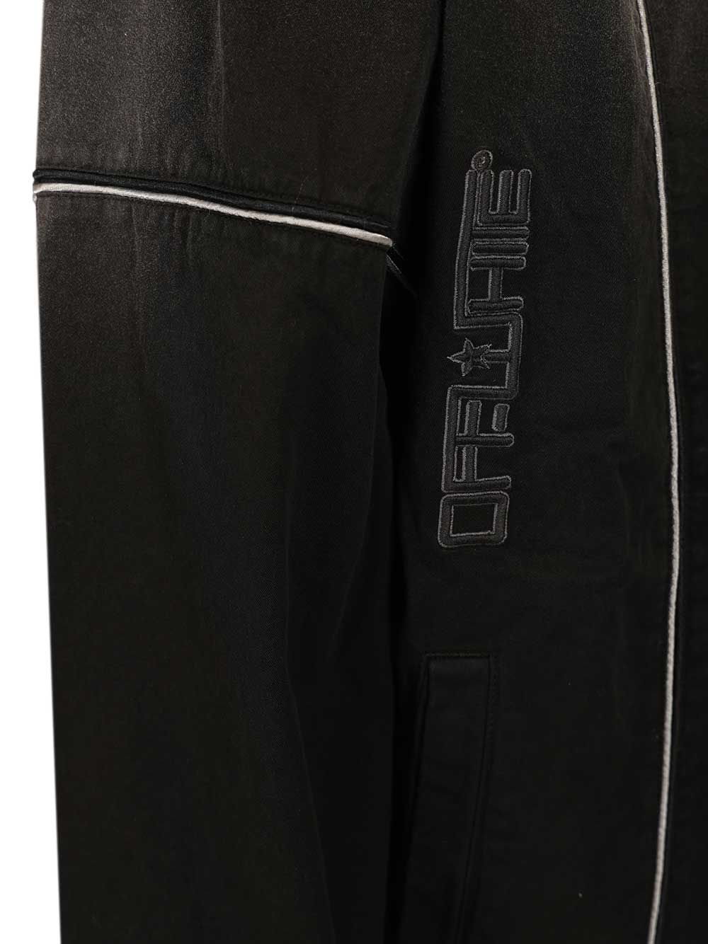 Off-White Offline Gd Gab Tracktop Black Jackets - Black | 81af949cc5b9e74ac825e5c315cd32c925c5df34