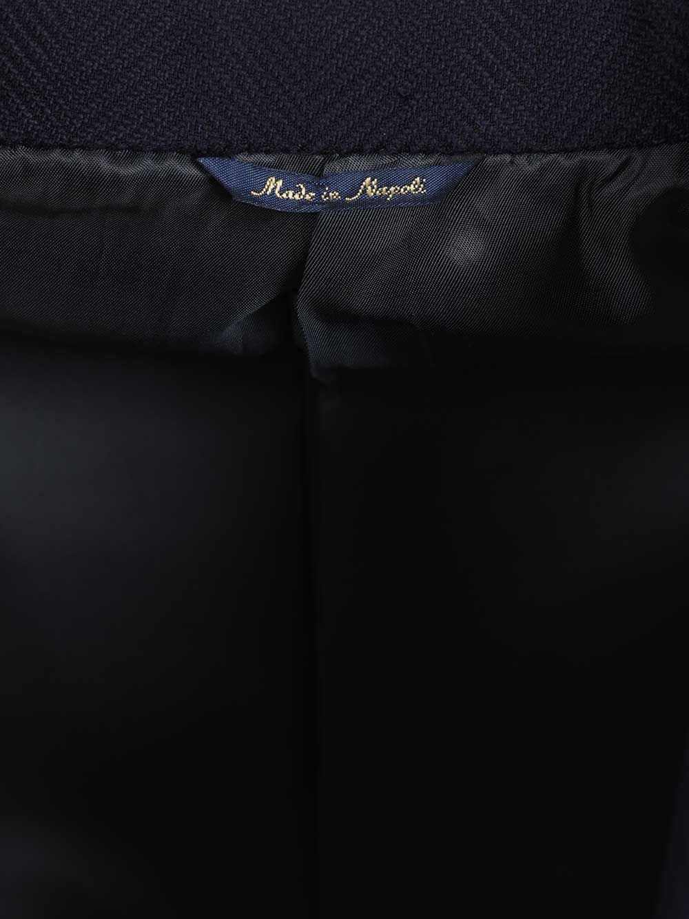 Al Duca D'Aosta Double-Breasted Wool Herringbone Blazer Dresses - Blue | f5db8bba6f987e729c133dba7d58c5cd554724b8