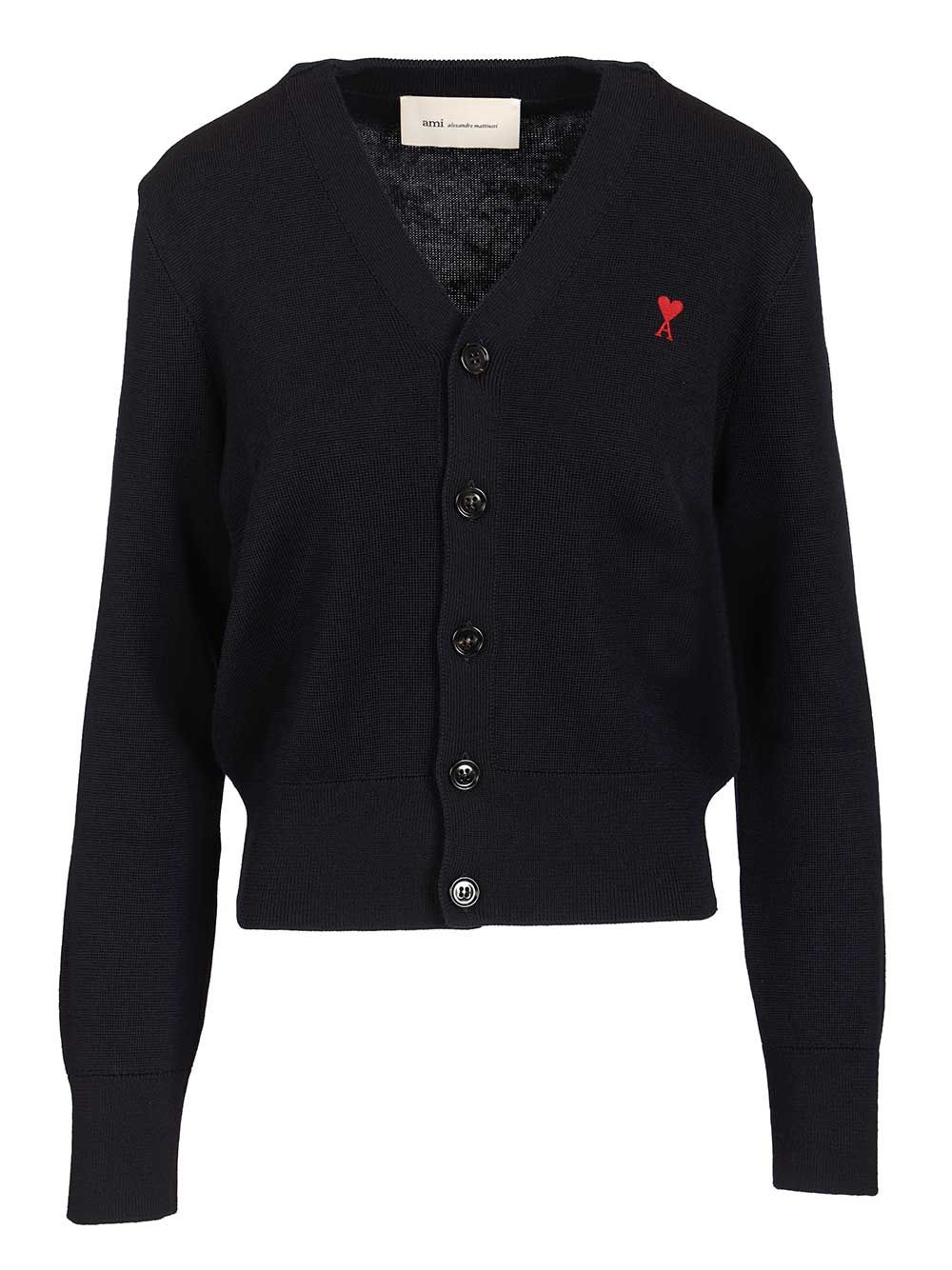 Ami Ami De Cœur Cardigan Knitwear - Black | da820122740c0f1572ba96139c0b8501d015095c