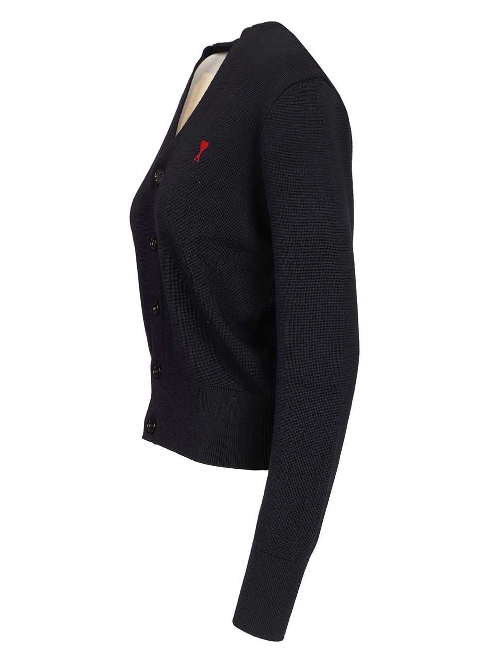 Ami Ami De Cœur Cardigan Knitwear - Black | 2d462afa48aca302e17a4e6436c5224dec4f6432