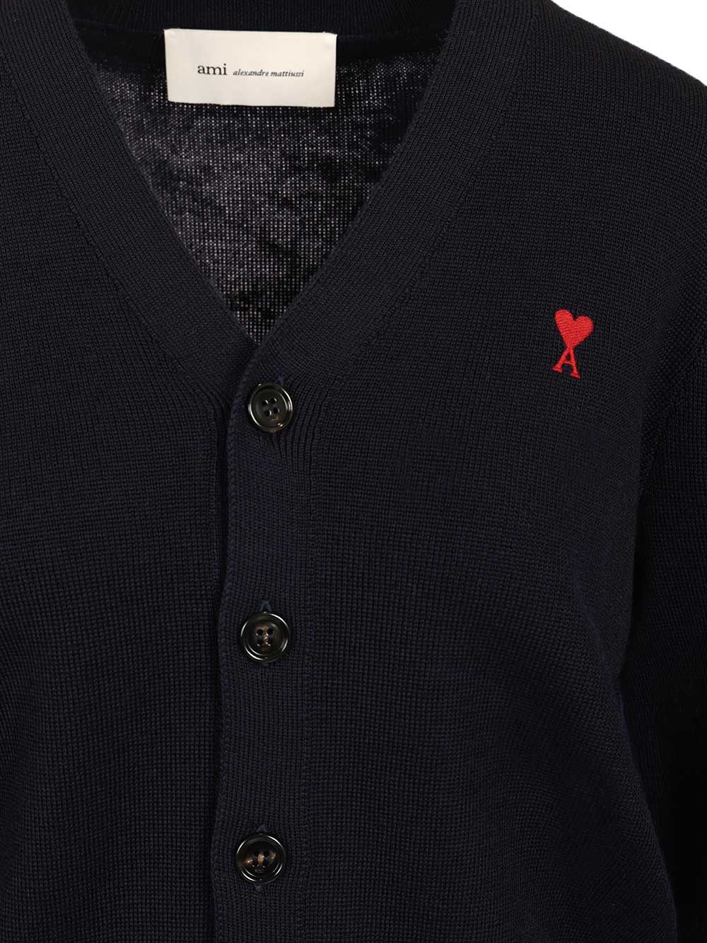 Ami Ami De Cœur Cardigan Knitwear - Black | db4a03ac135ffed1a42f8fd58ad5d9cc64959e70