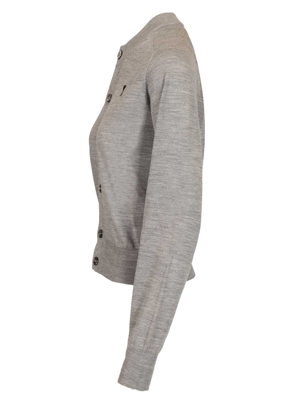 Ami Ami De Cœur Cardigan Knitwear - Grey | c85e8afd3e22a94a5cb2eb4b6aece20e47b609ca