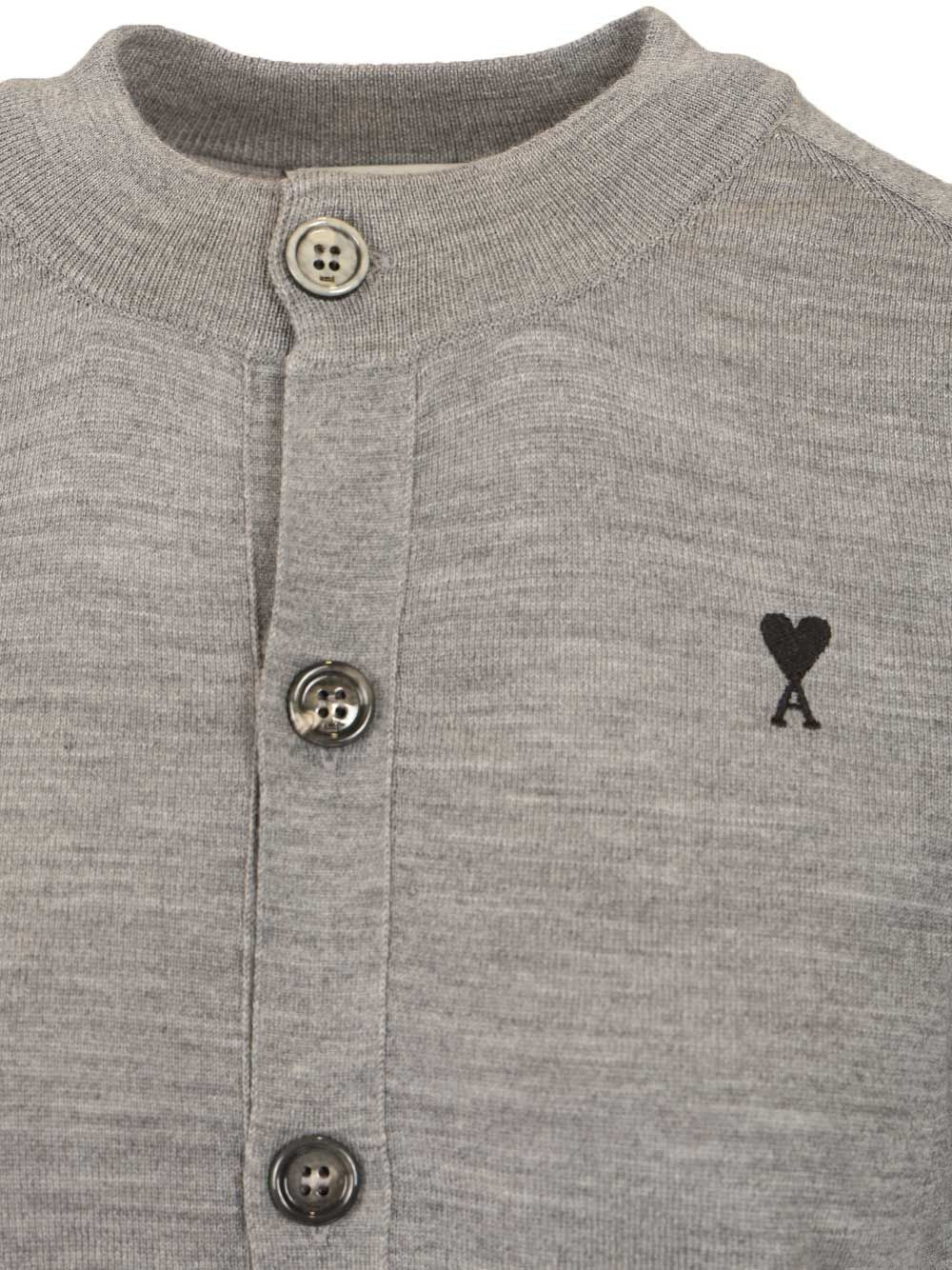 Ami Ami De Cœur Cardigan Knitwear - Grey | ef624bcbe90e8166033a1c70eef28e5da0766fef