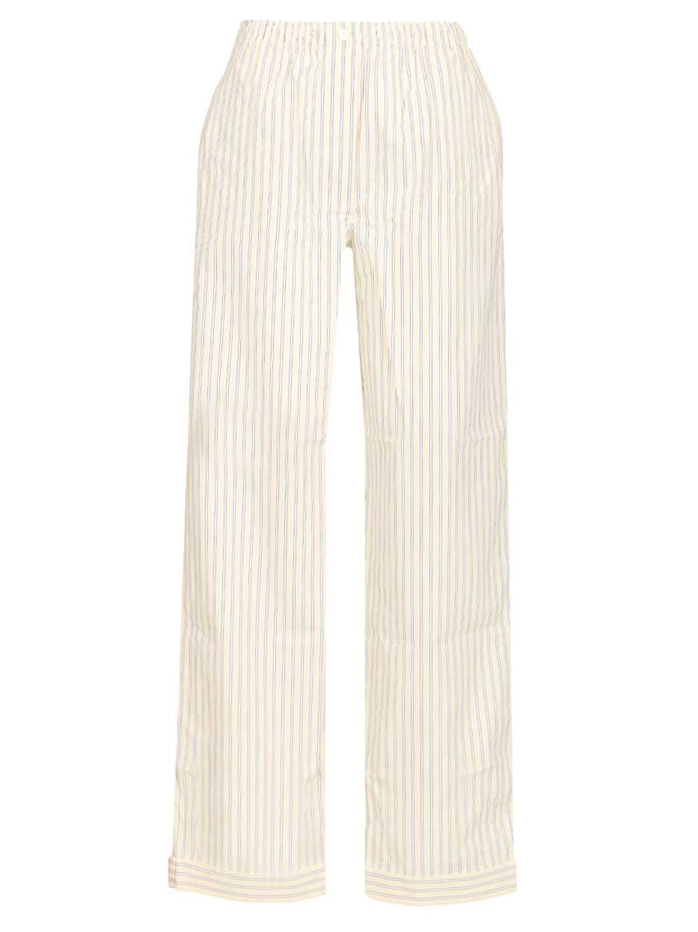Miu Miu Pyjama Trousers - Beige | 55341e63fe9c30f1d2313e11e8d4ac6bfd3e6ab1