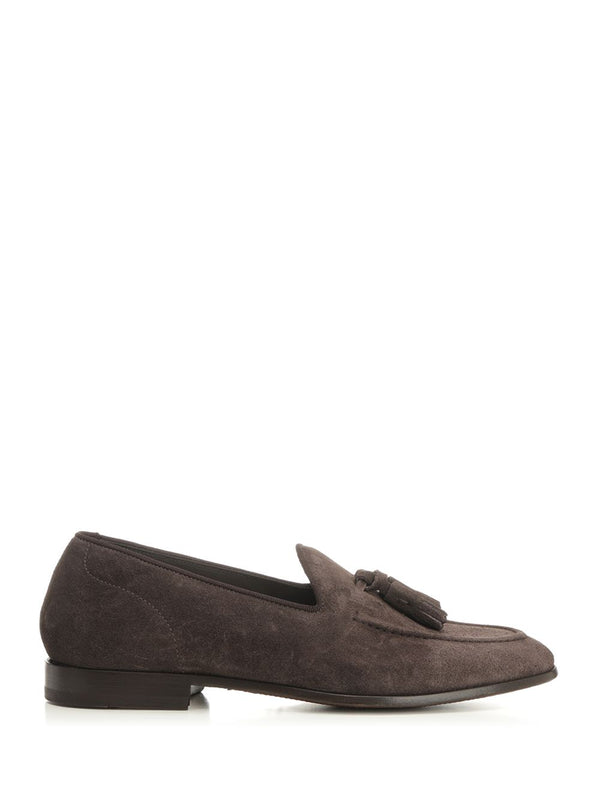 Suede Moccasin Loafers Brown