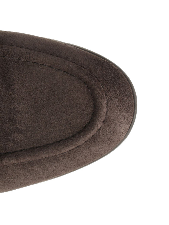 Al Duca D'Aosta 1902 Suede Moccasin Loafers - Brown | 1ab75004bc2063b17ede9ac867da920eaf40868a
