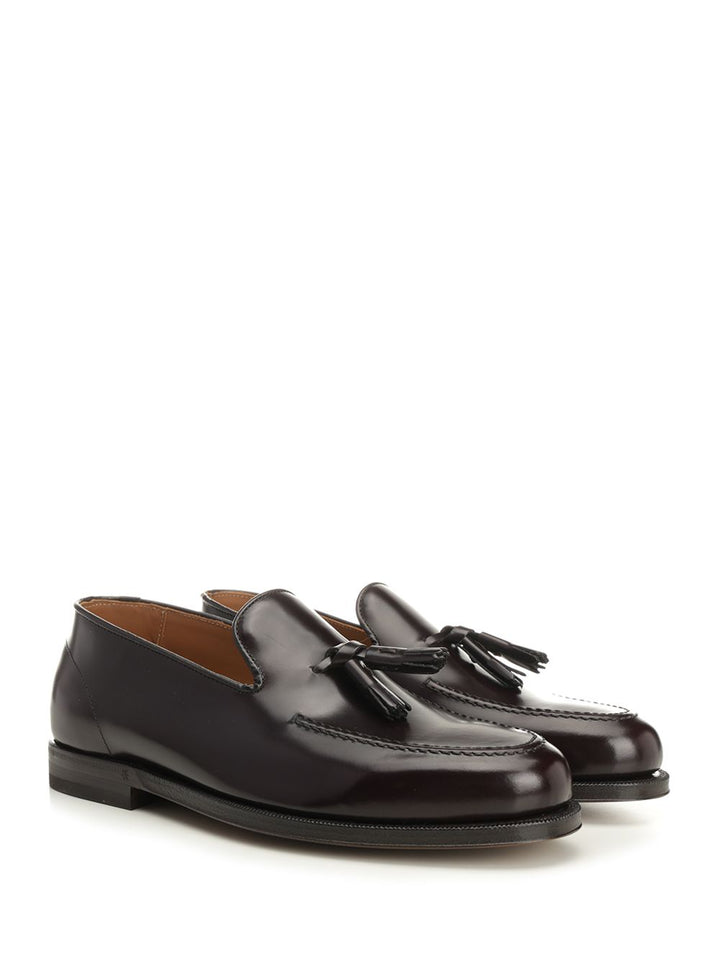 Al Duca D'Aosta 1902 Shiny Leather Moccasin Loafers - Bordeaux | 1b6cd3da298ab961a73f975570afca274b548ce2