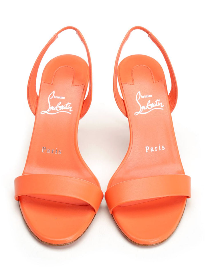 Christian Louboutin O Marylin Slingback Sandals - Orange | 3df73f7fafc0c64319353f15927affcaa49713fd