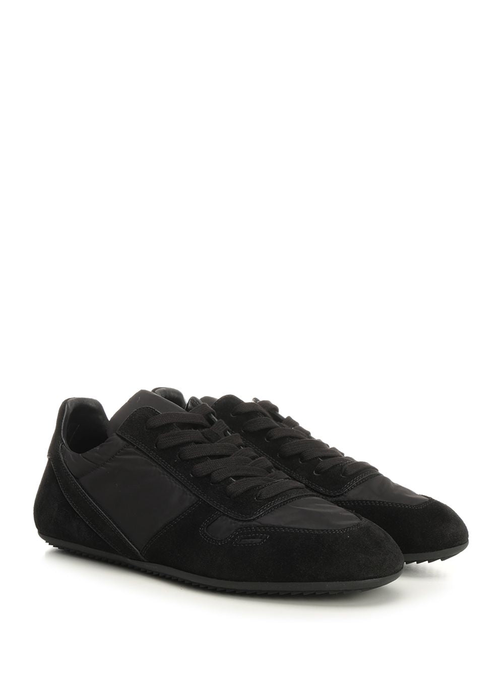 Rick Owens Minimal  With Suede Sneakers - Black | f1251466d222e4aa4bf703275c714c66e516fdac