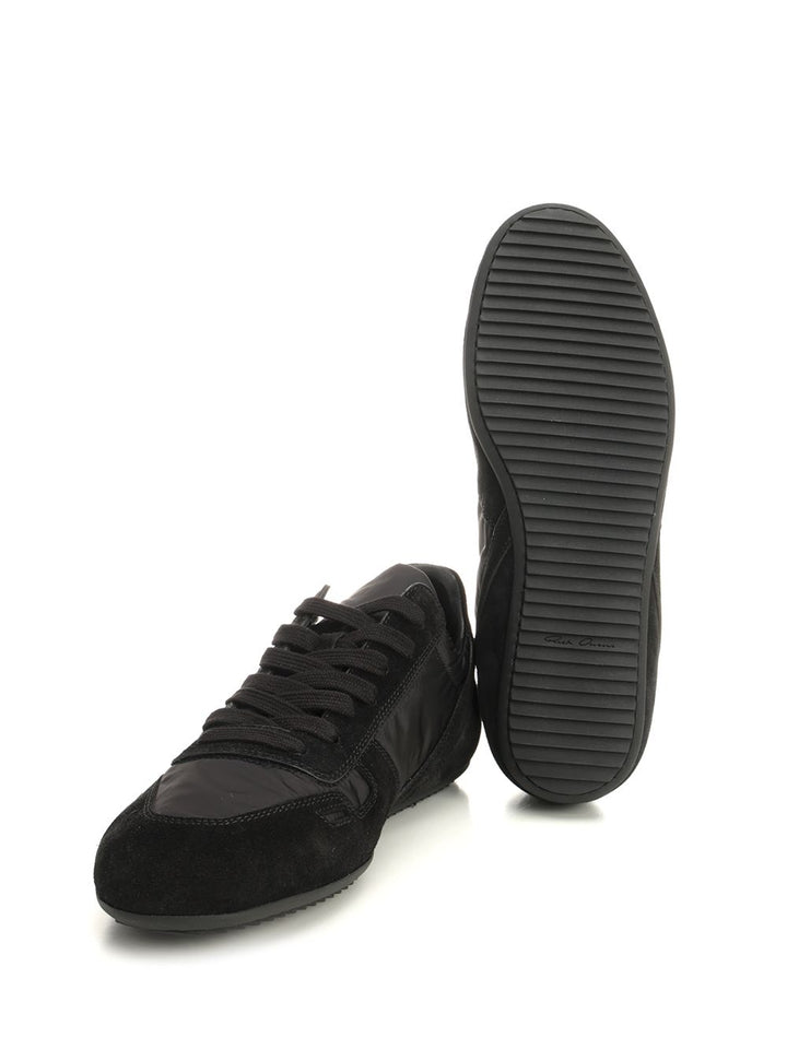 Rick Owens Minimal  With Suede Sneakers - Black | 1ee647814aed6ada584e7ed940bf085aec42495a