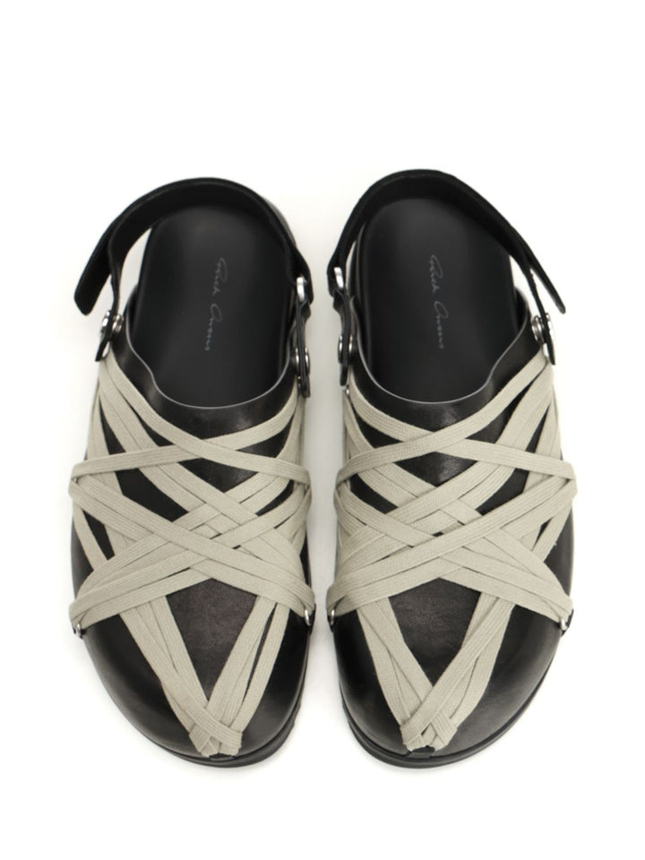 Rick Owens Megalace Leather Mules Scarpe basse - Black | d3d525434d663f5ff0b61c8b4626acfdcde8c0ad