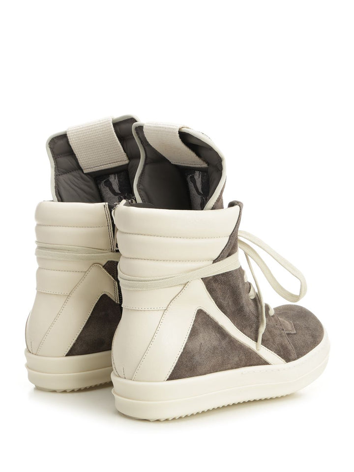 Rick Owens Geobasket Suede Sneaker Sneakers - Brown | 48bb3305803769874c71a9b0a47ebcb12a7622b5