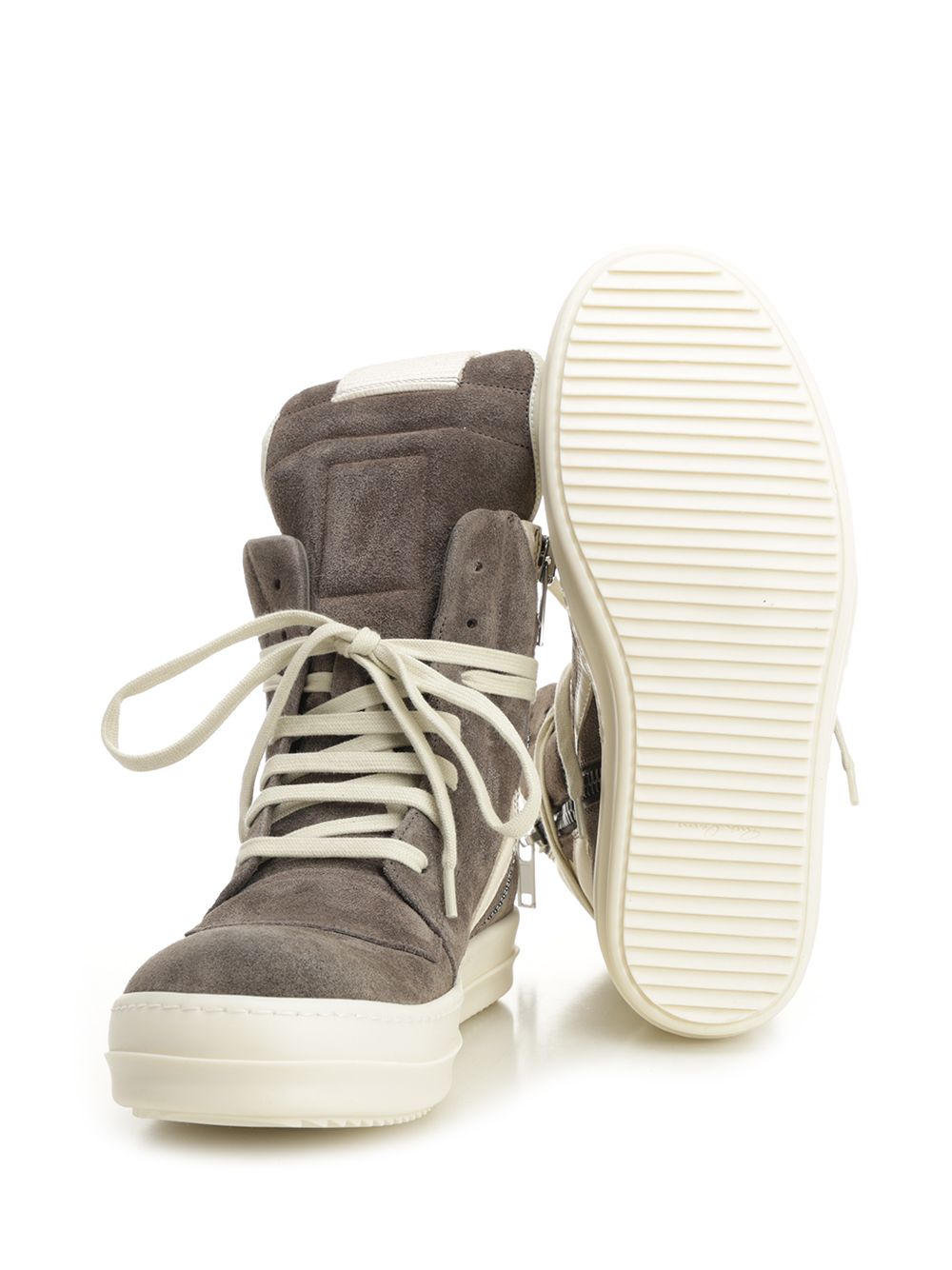 Rick Owens Geobasket Suede Sneaker Sneakers - Brown | 0434c7a89ee80acfbfc23e3b9646a06363d3427e