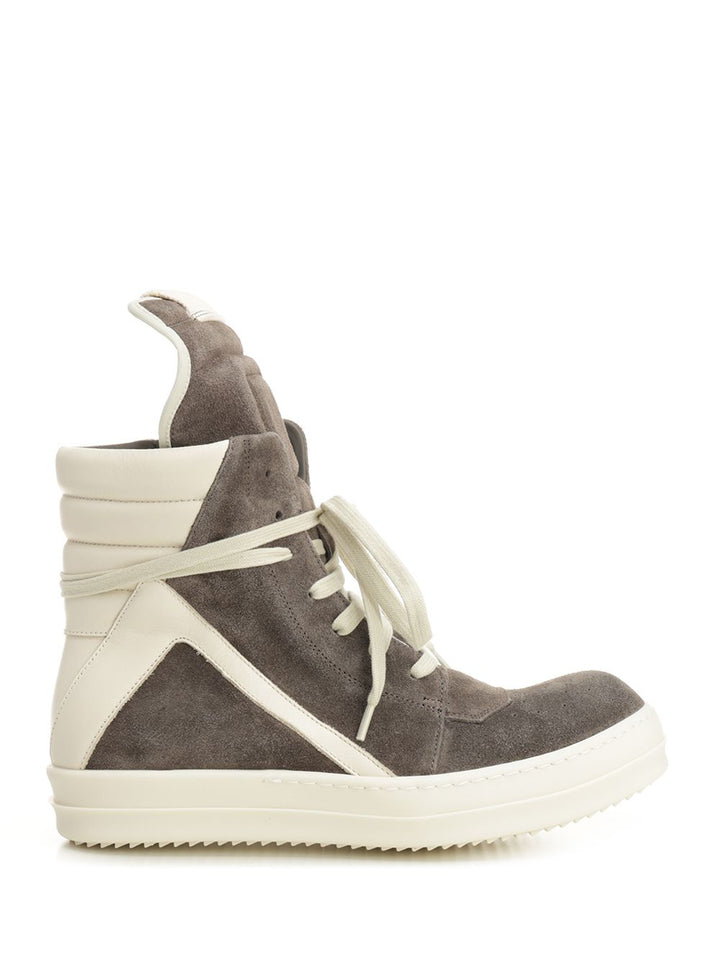 Rick Owens Geobasket Suede Sneaker Sneakers - Brown | 229091b969a1f471e6e9cc9a31232eb8c0f77806