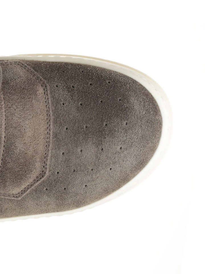 Rick Owens Geobasket Suede Sneaker Sneakers - Brown | e8d0d4210d4bf827415170bcbd57f293852cbf31