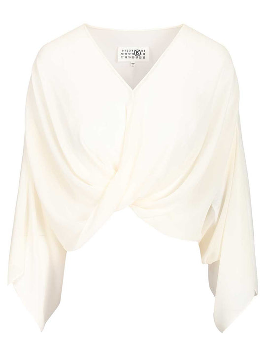 Long-Sleeved Top Tops White