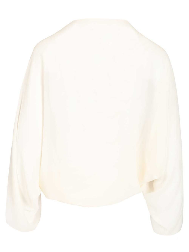 Mm6 Maison Margiela Long-Sleeved Top Tops - White | 5f3e7844c12016f65b9906e459b1ecc7c20fd84f