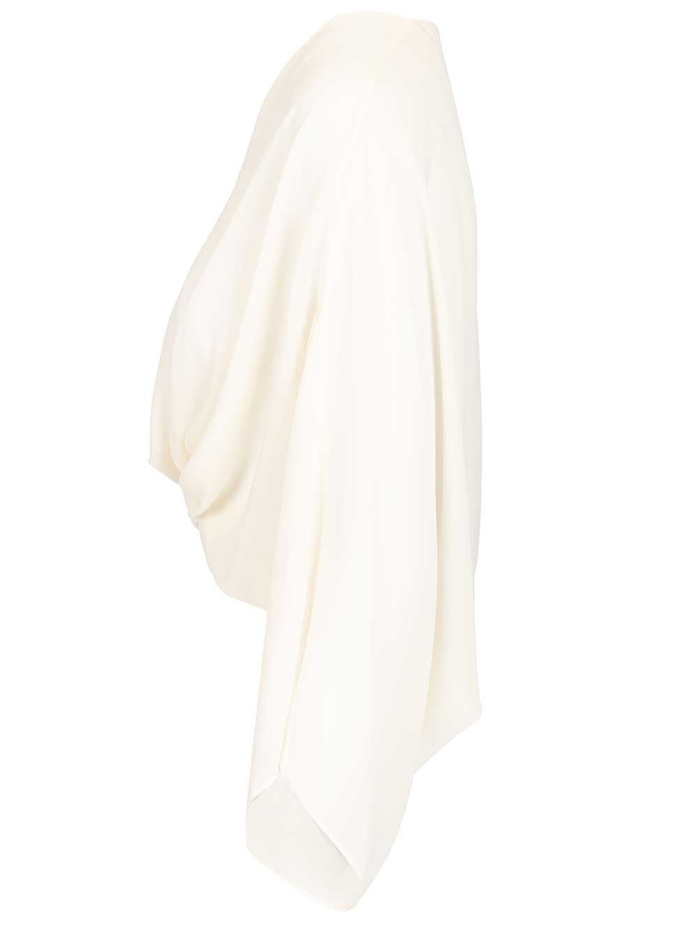 Mm6 Maison Margiela Long-Sleeved Top Tops - White | 86e0c34138d9986b7936faca8e163772f9162f9b