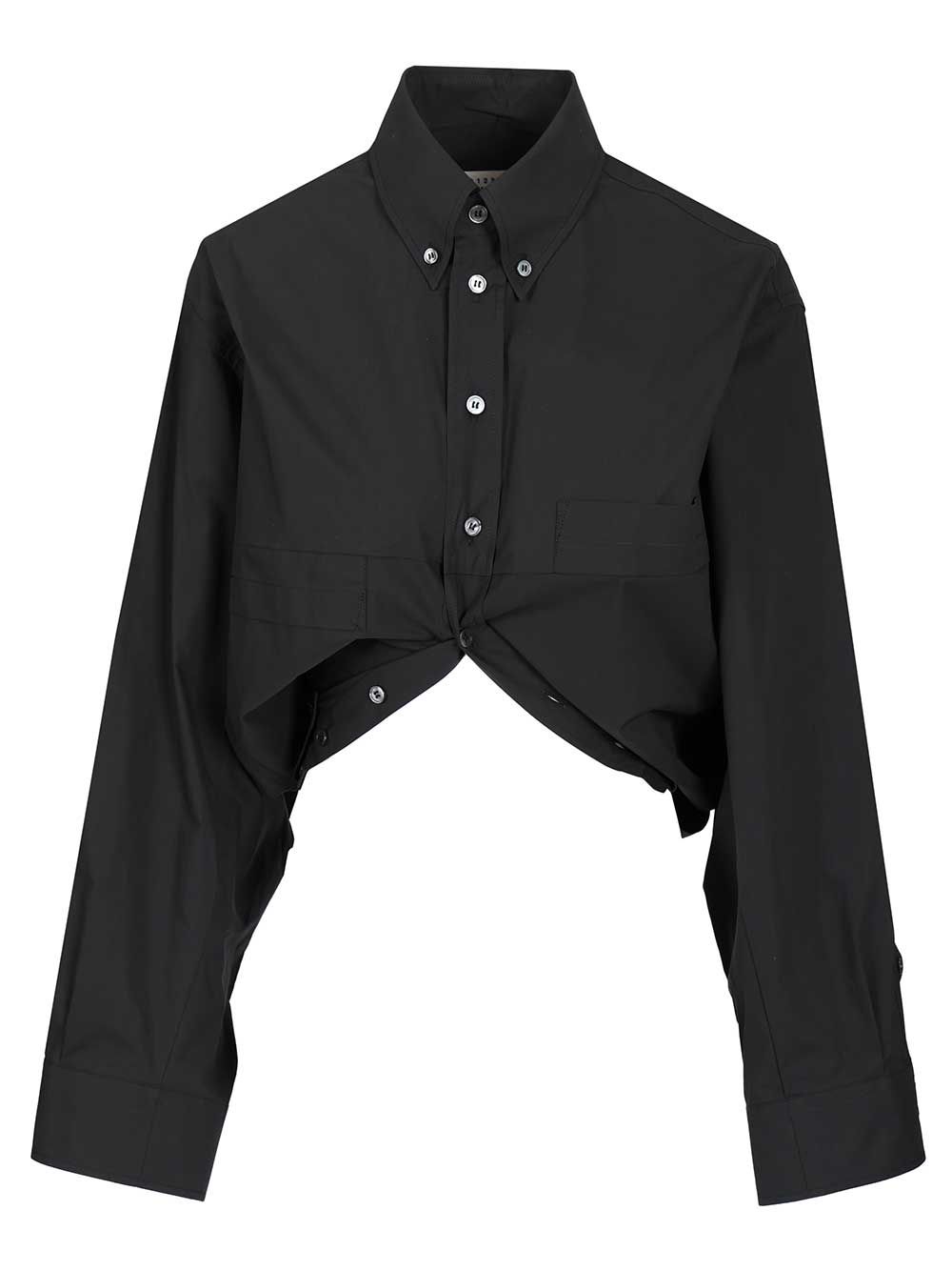Mm6 Maison Margiela Long-Sleeved Shirt Shirts - Grey | eab2c2aeba76183155035ed258ce34353e24a7f4