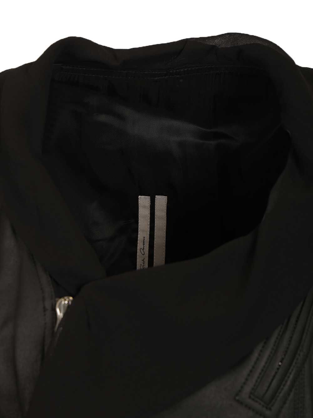 Rick Owens Scarf Biker Jackets - Black | 9c7a585e2f30ed12a6834ce023d02e1d2e928b7d