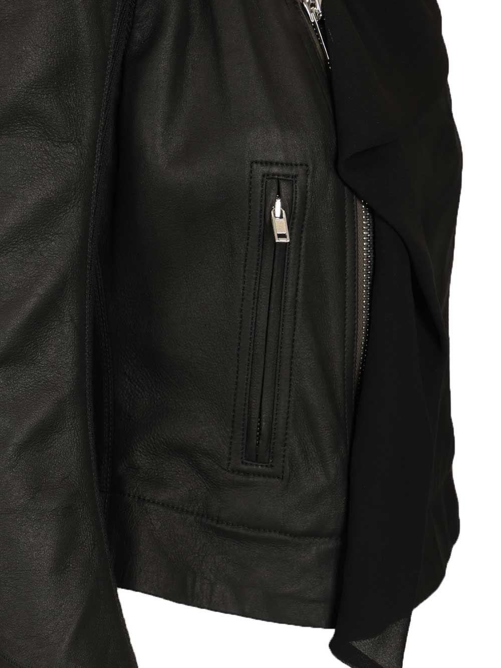 Rick Owens Scarf Biker Jackets - Black | 7a7f5a1e19ceea1138ca14c3d3646716a2ad1aa9