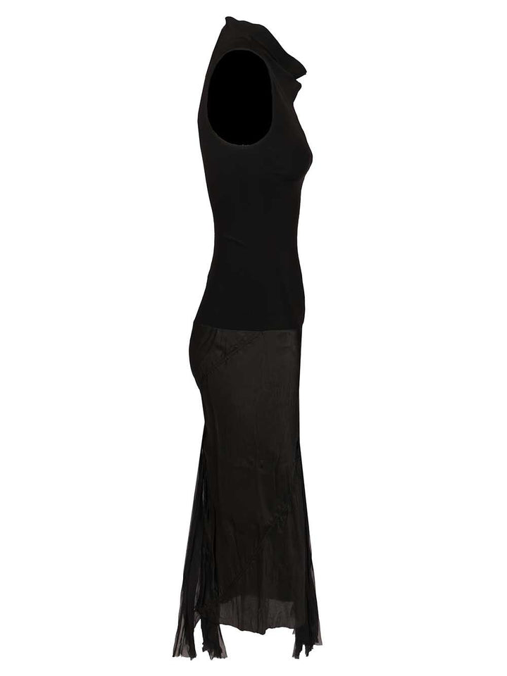 Rick Owens Sliced Dress Dresses - Black | 5dddcf49126d6edf92934985c7dac20c5cc402e8