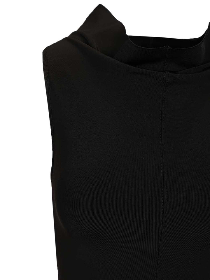 Rick Owens Sliced Dress Dresses - Black | df1308a57a4dbd8396281d866defdaab2bdfdd6a