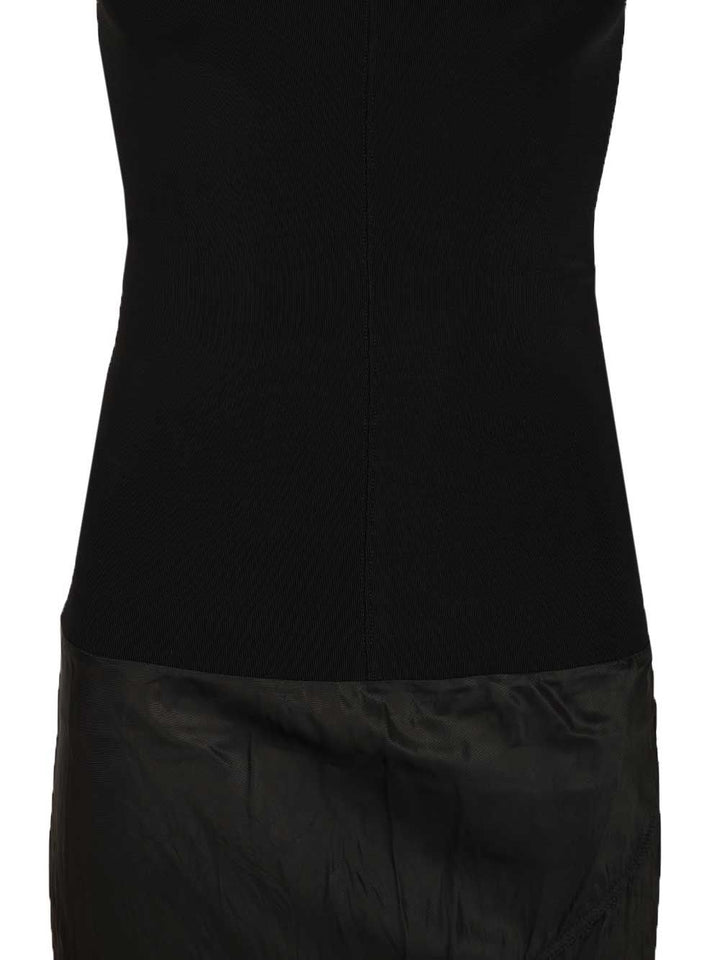 Rick Owens Sliced Dress Dresses - Black | 262663caac9b7818d19d3590593405544636ba5d