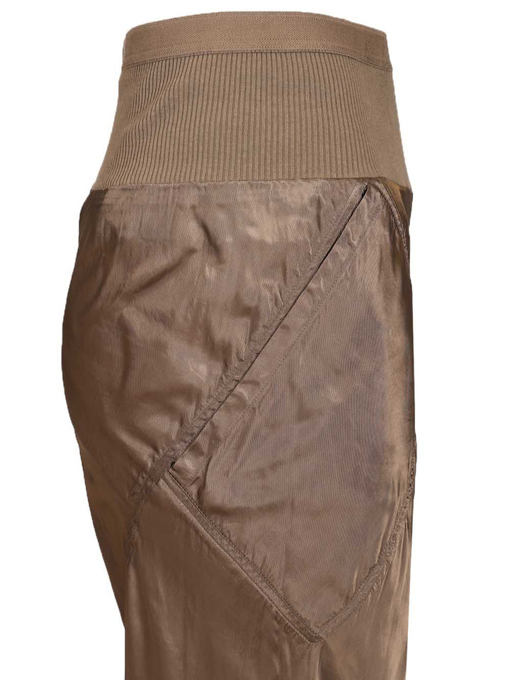 Rick Owens Bias Satin Flared Trousers - Beige | 5c19ecc3b91dbf8684d15313401a421b12377e73