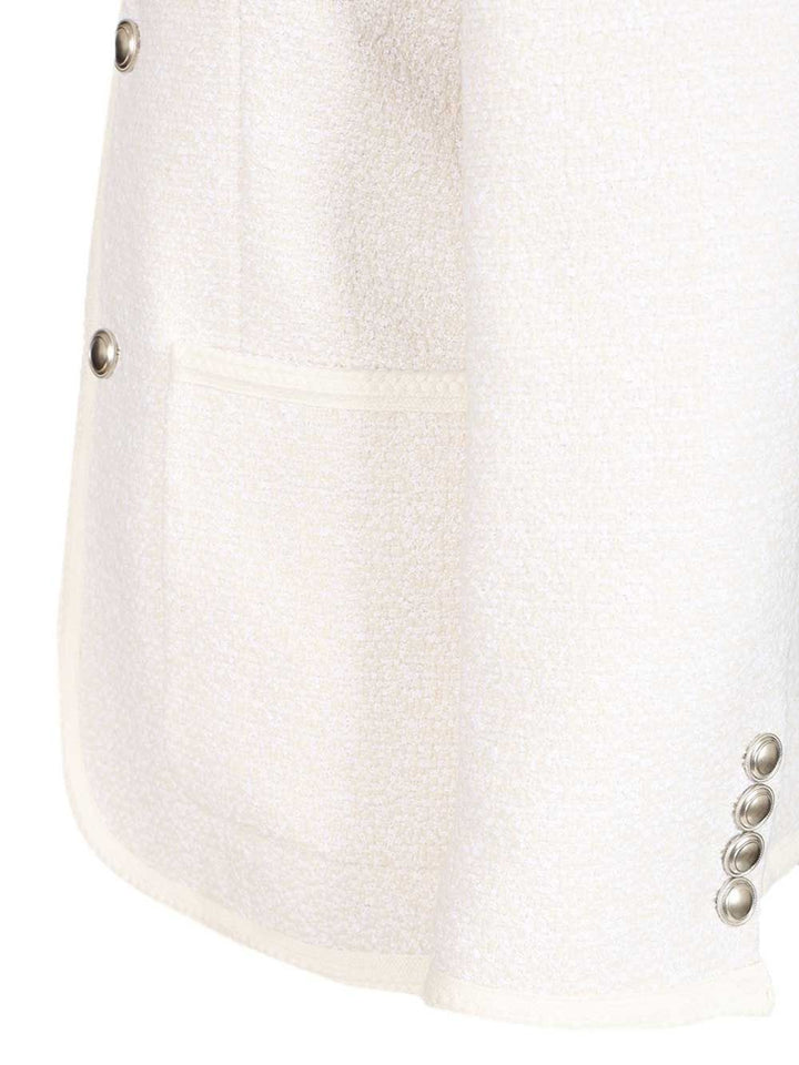 Dunst Tweed Jacket Jackets - White | 35d7ec38966fea443567ade0f9246bf5ef9a58f0