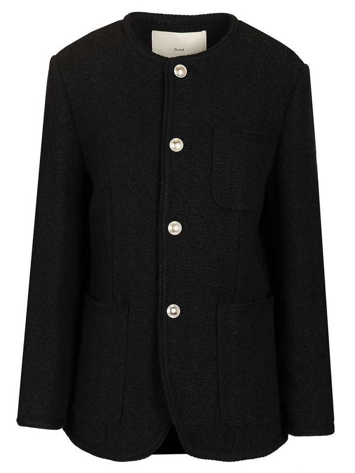 Dunst Tweed Jacket Jackets - Black | 8a02ab289887c544f08c2669a170743dce953734